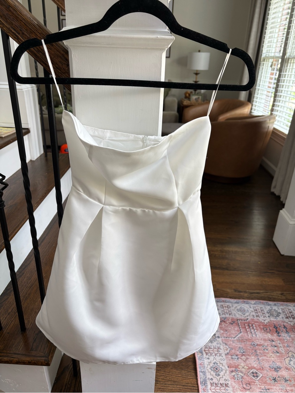Princess Polly White Satin Mini Dress with Sweetheart Neckline
